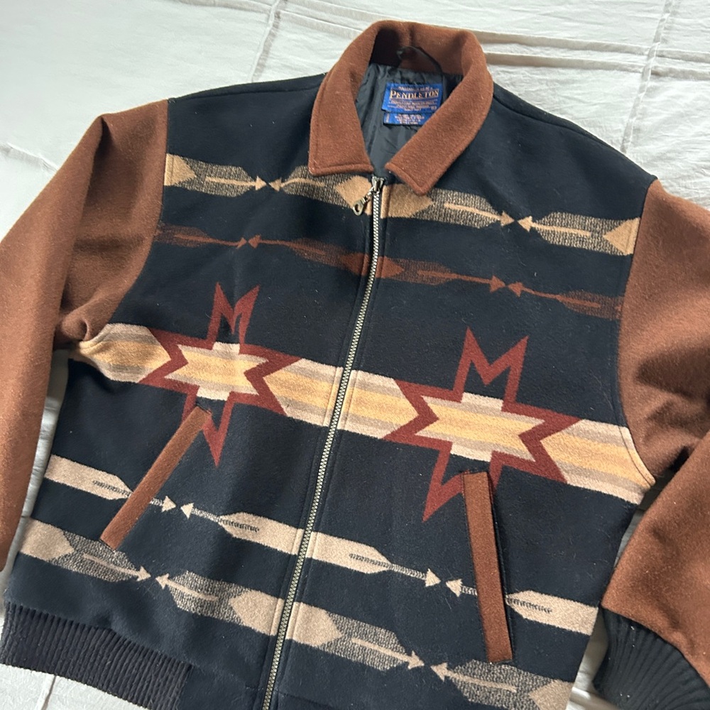 Pendleton Southwestern Pattern Jacket Heavy Grade… - image 2